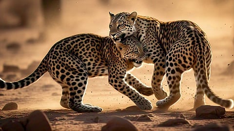 Leopard clash