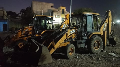 illegal road excavation