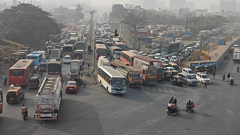 Kalamboli Circle congestion 