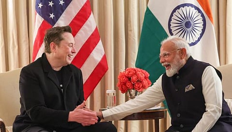PM Modi Elon Musk 