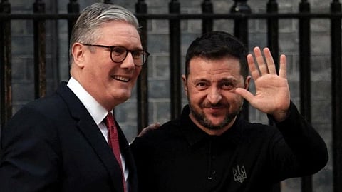 Zelenskyy met Starmer