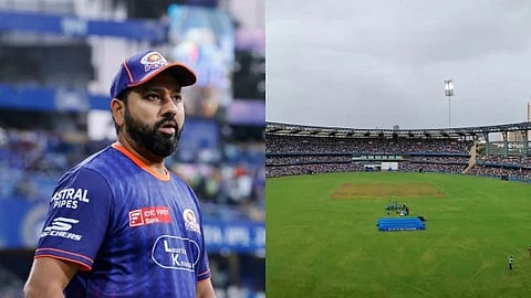 rohit sharma stand in wankhede stadium 