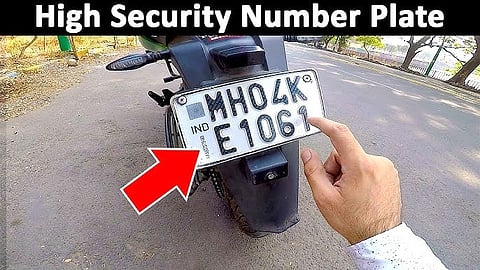 HSRP Number Plate 