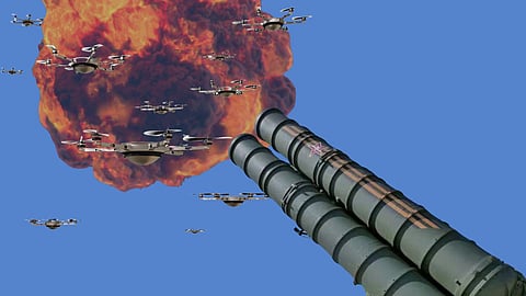 S-400 system and drone attack