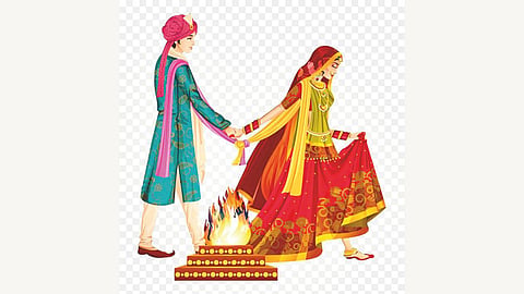 Divorce denied due to missing Saptapadi