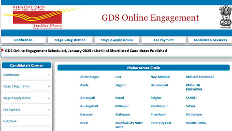 India Post GDS 2025, GDS Third Merit List