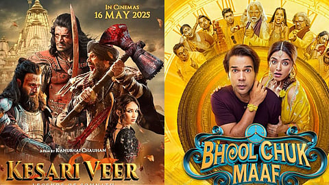 image of Kesari Veer and Bhool Chuk Maaf film poster 
