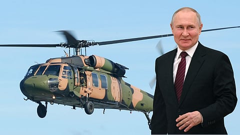 Putin helicopter escape