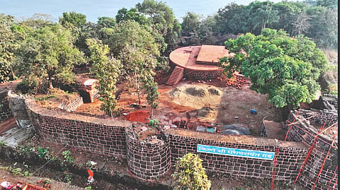 Yashwantgad Fort restoration