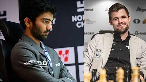 Gukesh Magnus Carlsen Norway Chess 2025 
