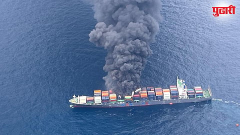 singapore cargo ship explosion near Kerala coast 