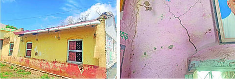 Crumbling school building