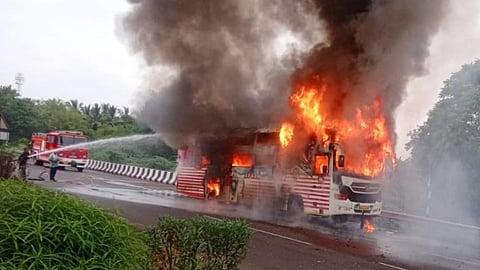 Bus Fire Incident