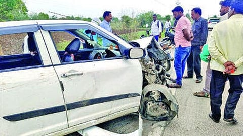Bus-Car Accident