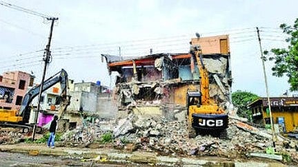 Paithan encroachments Bulldozers Actin