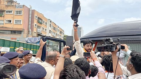 MNS Protest