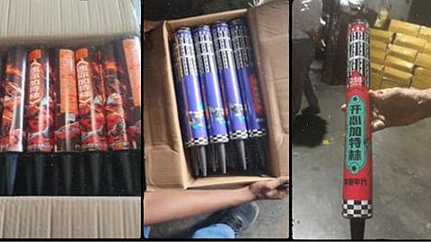 Chinese Crackers : चिनी फटाक्यांचे सात कंटेनर जप्त