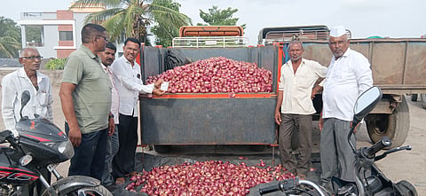 Nashik onion farmer protest