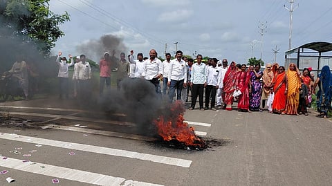 Chhava Sanghatna Protest vs NCP  