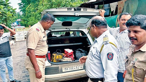 Banda City Police Blockade