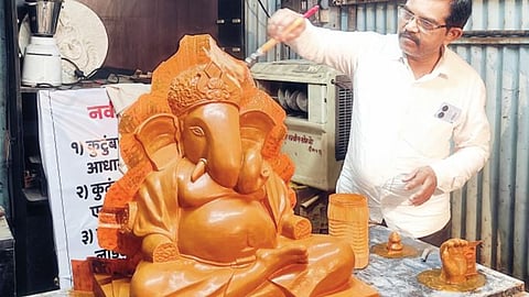 Eco-friendly Ganpati idols