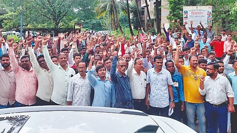 Gram Panchayat Employees Protest