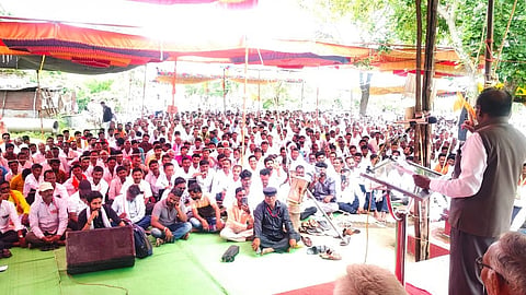 Sahasrakund project farmers protest 