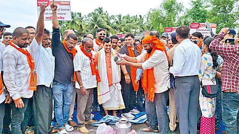Thackeray Shiv Sena Protest