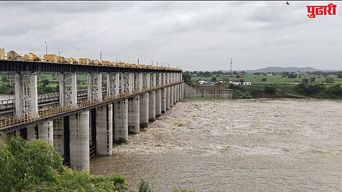Balegaon barrage gates open