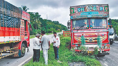 Highway Accident Due To Potholes
