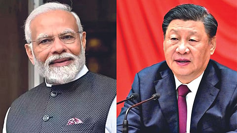 पंतप्रधान नरेंद्र मोदी, चीनचे राष्ट्राध्यक्ष क्षी जिनपिंग