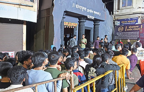 ganeshotsav fifth day kolhapur displays open
