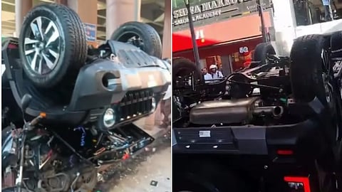 Mahindra Thar accident