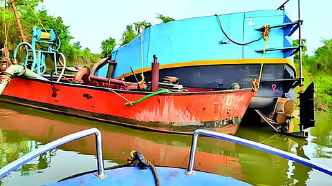 Illegal sand mining