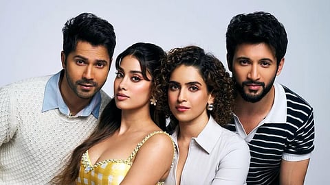image of varun dhawanJanhvi Kapoor sanya malhotra and rohit saraf 