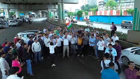 Ghodbunder protest