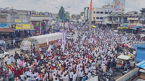 Banjara community morcha Manora 