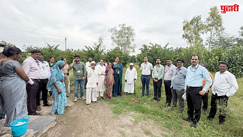 Purandar airport land survey