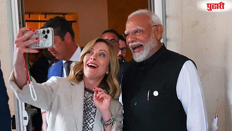  PM Modi  Giorgia Meloni 