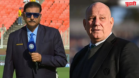 IND vs WI Test : "दुबईहून थेट हॉट सीटवर!" : शास्त्रींकडून पायक्रॉफ्ट यांचे  'स्वागत'; पाकिस्तानवर अप्रत्यक्ष 'वार'