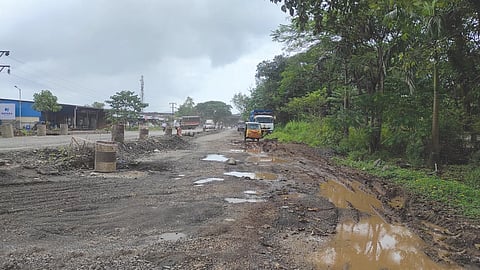 Mahad MIDC road construction 