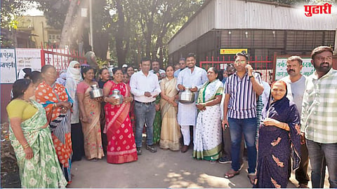 Bibwewadi water shortage protest Pune