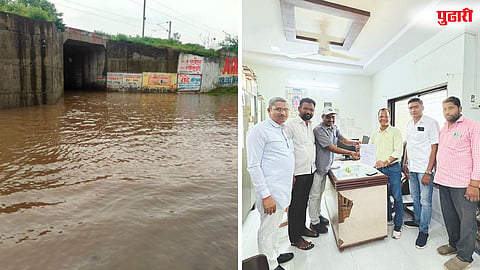 Ghospuri railway underpass waterlogging