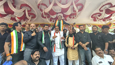 Congress protest Kalyan