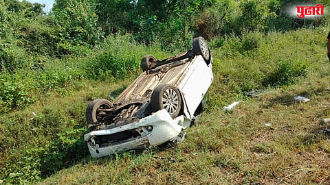 Solapur Mangalwedha road Car crash 