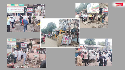 नगरमध्ये आमदार संग्राम जगताप यांचा स्वच्छतेसाठी रस्त्यावर उतरून सहभाग