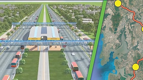 Virar Alibag corridor construction
