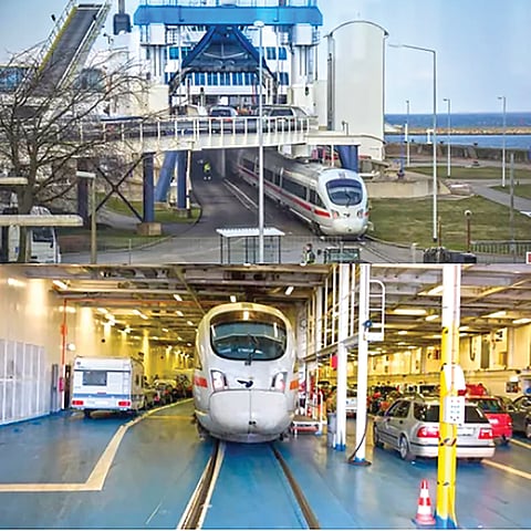Germany Denmark train ferry