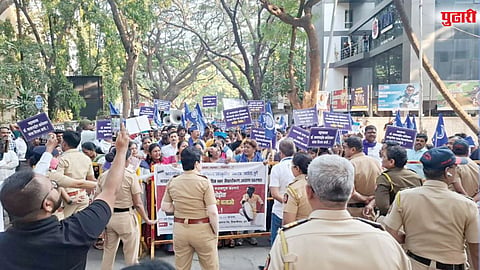मोहोळ यांच्या कार्यालयावर आंबेडकरी संघटनांचा ठिय्या मोर्चा