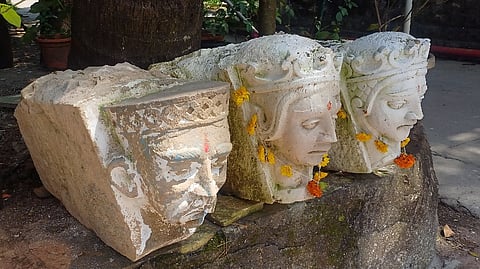 Hidden sculpture uncovered in Thane